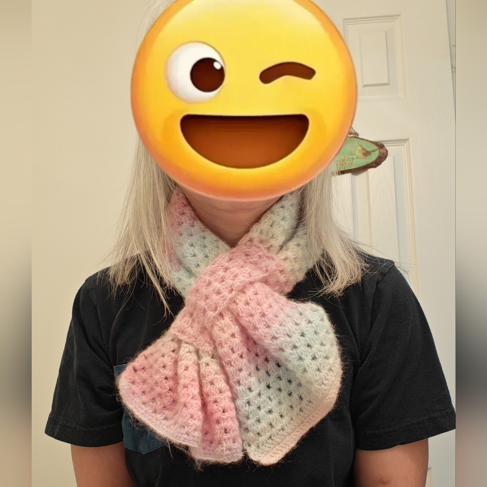 Pastel Crochet Scarf